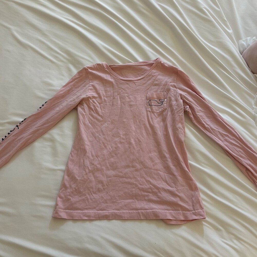 Pink Vineyard Vines Long Sleeve Tshirt